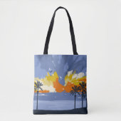 Sunset Beach door © Cathy Thompson Tote Bag (Voorkant)