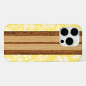 Sunset Beach Faux Wood Surfboard Hawaiian Case-Mate iPhone Case (Achterkant (horizontaal))