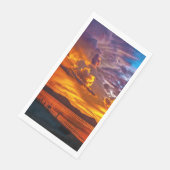 Sunset Beach Gast Handdoek Papieren servetten 5 (Hoek)