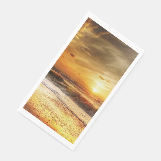 Sunset Beach Gastenhanddoek Papier servetten 18 (Hoek)