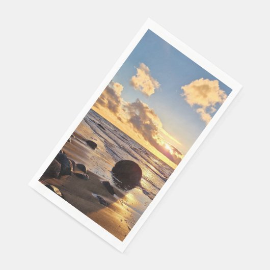 Sunset Beach Gastenhanddoek Papier servetten 27 (Hoek)
