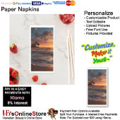 Sunset Beach Gastenhanddoek Papier servetten 3