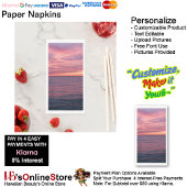 Sunset Beach Gastenhanddoek Papier servetten 49
