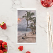 Sunset Beach Gastenhanddoek Papier servetten 9 (Insitu)