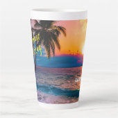 Sunset Beach gepersonaliseerd avontuur in een Mok (Voorkant)