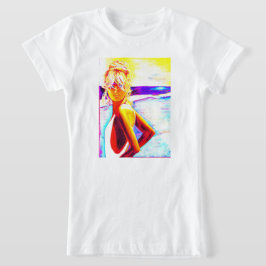 Sunset Beach Girl T-shirt