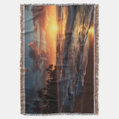 Sunset Beach Gooi Deken 3 (Voorkant Verticaal)