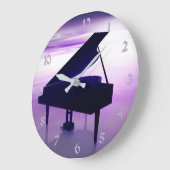 Sunset Beach Grand Piano Music Wall klok (Hoek)