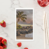 Sunset Beach Guest Towel Paper Napkins 12 Servet (Insitu)