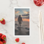 Sunset Beach Guest Towel Paper Napkins 32 Servet (Insitu)