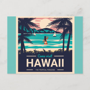 Sunset Beach Hawaï Briefkaart