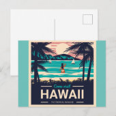 Sunset Beach Hawaï Briefkaart (Voorkant / Achterkant)