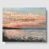 Sunset Beach Home Vacking Rental Guest Book Gastenboek (Voorkant)
