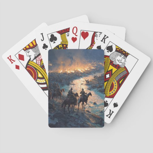 Sunset Beach Horse Ride Playing Cards Pokerkaarten (Achterkant)