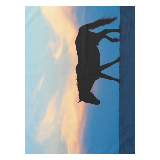 Sunset Beach Horse Tafelkleed (Voorkant)
