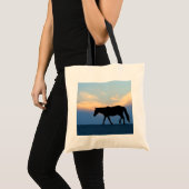Sunset Beach Horse Tote Bag (Voorkant (product))