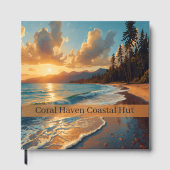 Sunset Beach Hut Waves Esthetisch gastenboek (Voorkant)