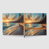 Sunset Beach Hut Waves Esthetisch gastenboek (Volledig)