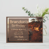 Sunset Beach Invitation Kaart (Staand voorkant)
