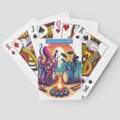 Sunset Beach Jam Sessie Monogram Kinder Match Game Pokerkaarten (Achterkant)