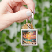 Sunset Beach Keychain (Hand)