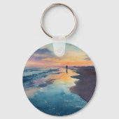 Sunset Beach Keyring  Sleutelhanger (Achterkant)