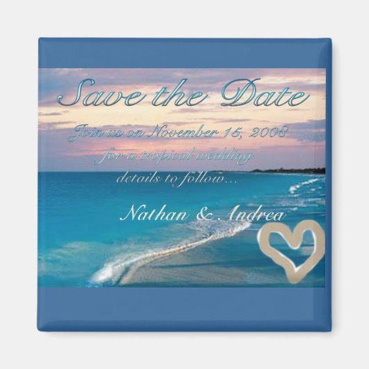 Sunset Beach Magneet (Voorkant)