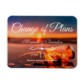 Sunset Beach Mason Jar Blue Night Change of Planan Magneet (Horizontaal)