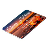 Sunset Beach Mason Jar Blue Night Change of Planan Magneet (Linkerzijde)