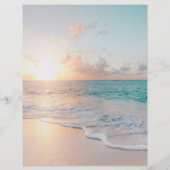 Sunset Beach, naam/contactgegevens in blauw (Achterkant)