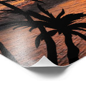 SUNSET BEACH NATUUR BEAUTY FOTO AFDRUK (Hoek)