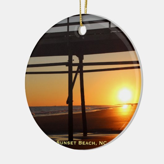 Sunset Beach NC Christmas Tree Travel Ornament (Links)