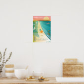 Sunset Beach, North Carolina Print (Keuken)