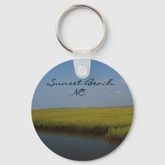 Sunset Beach North Carolina Sleutelhanger (Voorkant)