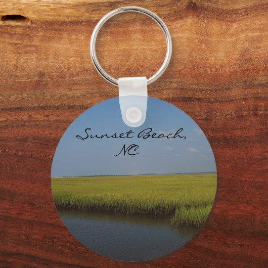 Sunset Beach North Carolina Sleutelhanger (Voorkant)
