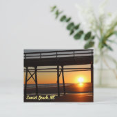 Sunset Beach North Carolina Vakantie Briefkaart (Staand voorkant)