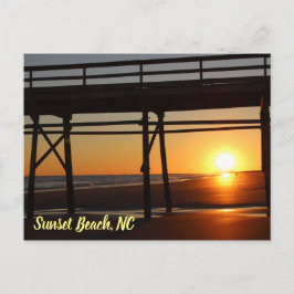 Sunset Beach North Carolina Vakantie Briefkaart