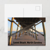 Sunset Beach North Carolina vakantiefoto Briefkaart (Voorkant / Achterkant)