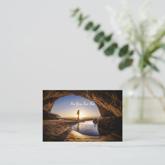 Sunset Beach NZ | Whariki Beach | Zuid-eiland N Visitekaartje (Staand voorkant)