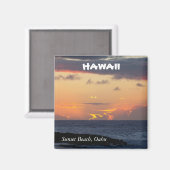 Sunset Beach, Oahu Magneet (Voorkant / Achterkant)