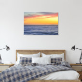 Sunset Beach Ocean Abstracte muurkunst Canvas Afdruk (Insitu (Slaapkamer))