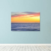Sunset Beach Ocean Abstracte muurkunst Canvas Afdruk (Insitu (Houten vloer))