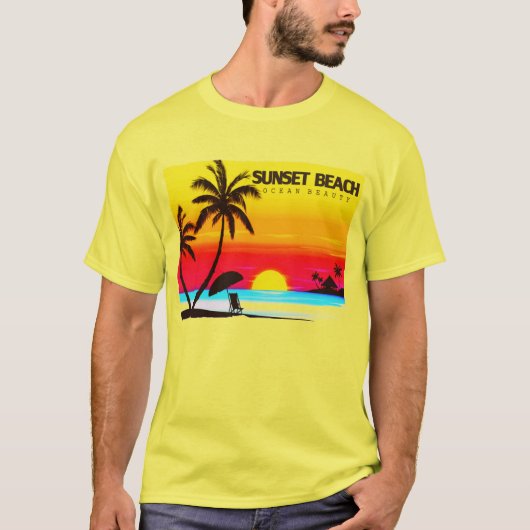 Sunset Beach: Ocean Beauty T-Shirt (Voorkant)