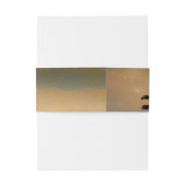 Sunset Beach Palms Bruiloft Uitnodigingen Wikkel (Achterkant Voorbeeld)