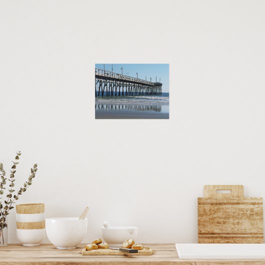Sunset Beach Pier North Carolina Poster (Keuken)