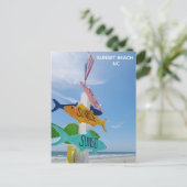 Sunset Beach Pier North Carolina Reizen Briefkaart (Staand voorkant)