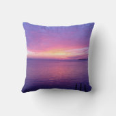 Sunset Beach Pillow Bride & Groom Wedding Kussen (Achterkant)