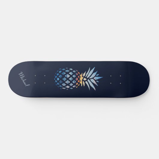 Sunset Beach Pineapple Custom Persoonlijk Skateboard (Horizontaal)