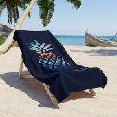 Sunset Beach Pineapple Custom Strandlaken