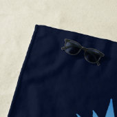 Sunset Beach Pineapple Custom Strandlaken (In situ)